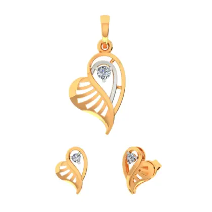 Solitaire  Pendent Set